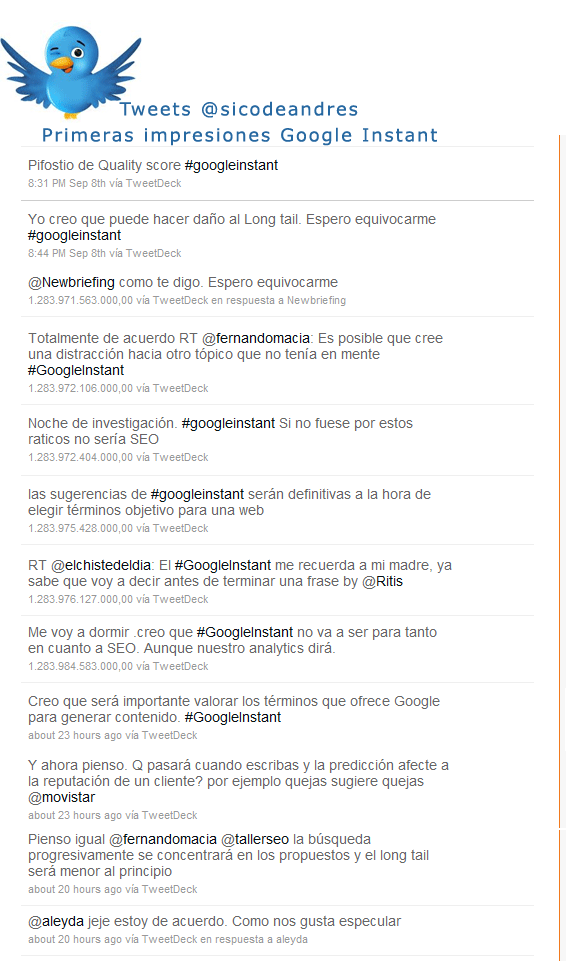 Google instant Google instant